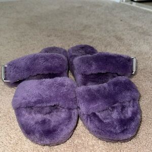 Purple Ugg platform sandals